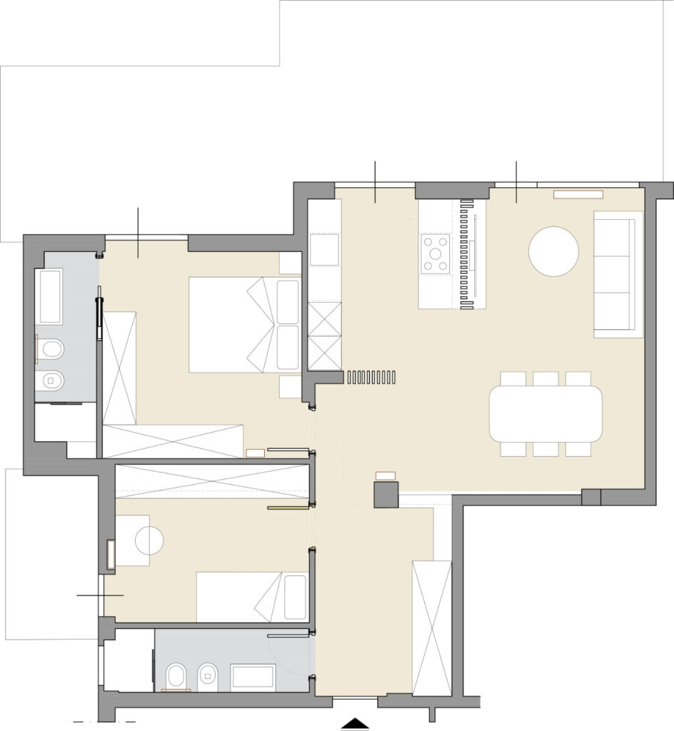 Fusco - Progetto di ristrutturazione e frazionamento by Investico
